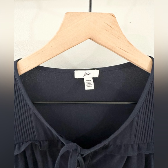 Joie Women’s Peasant Blouse Navy Size Medium - Picture 5 of 6